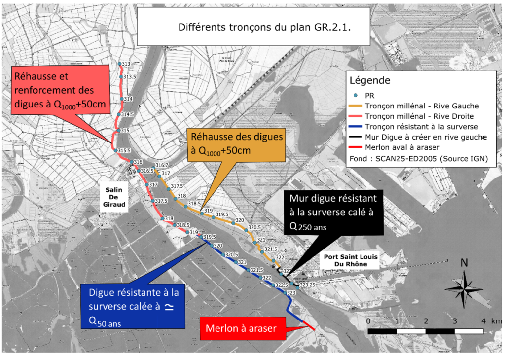 Carte travaux grand Rhône