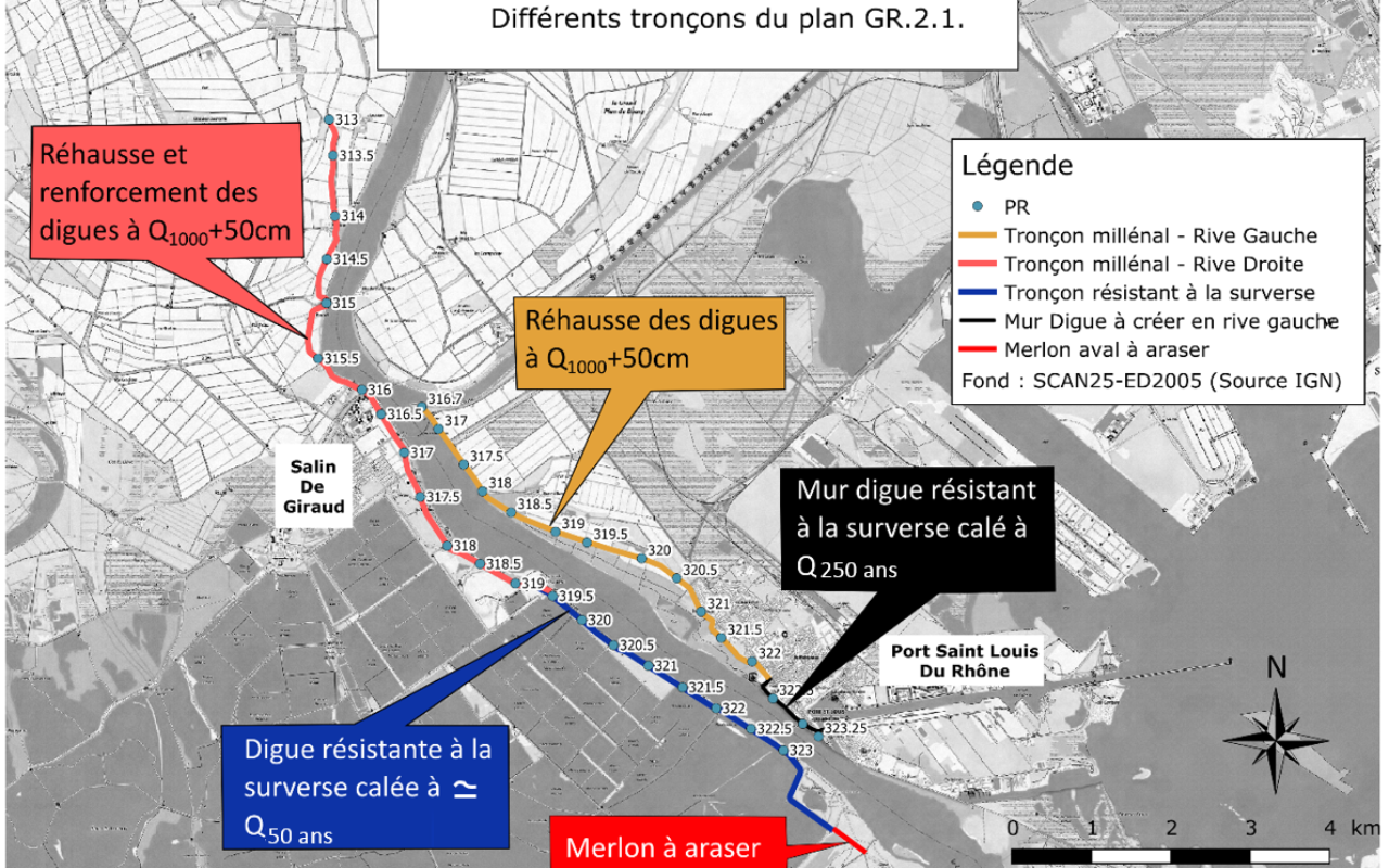 Carte travaux grand Rhône