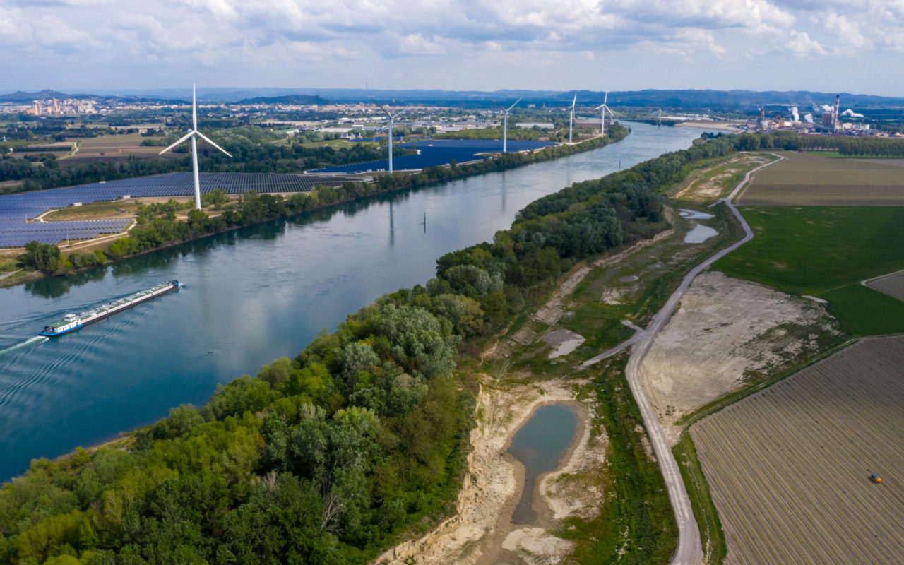 Le Rhône et sa lône