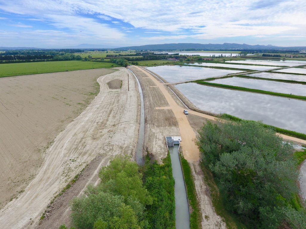 Enfouissement du canal des alpines sur 300 m