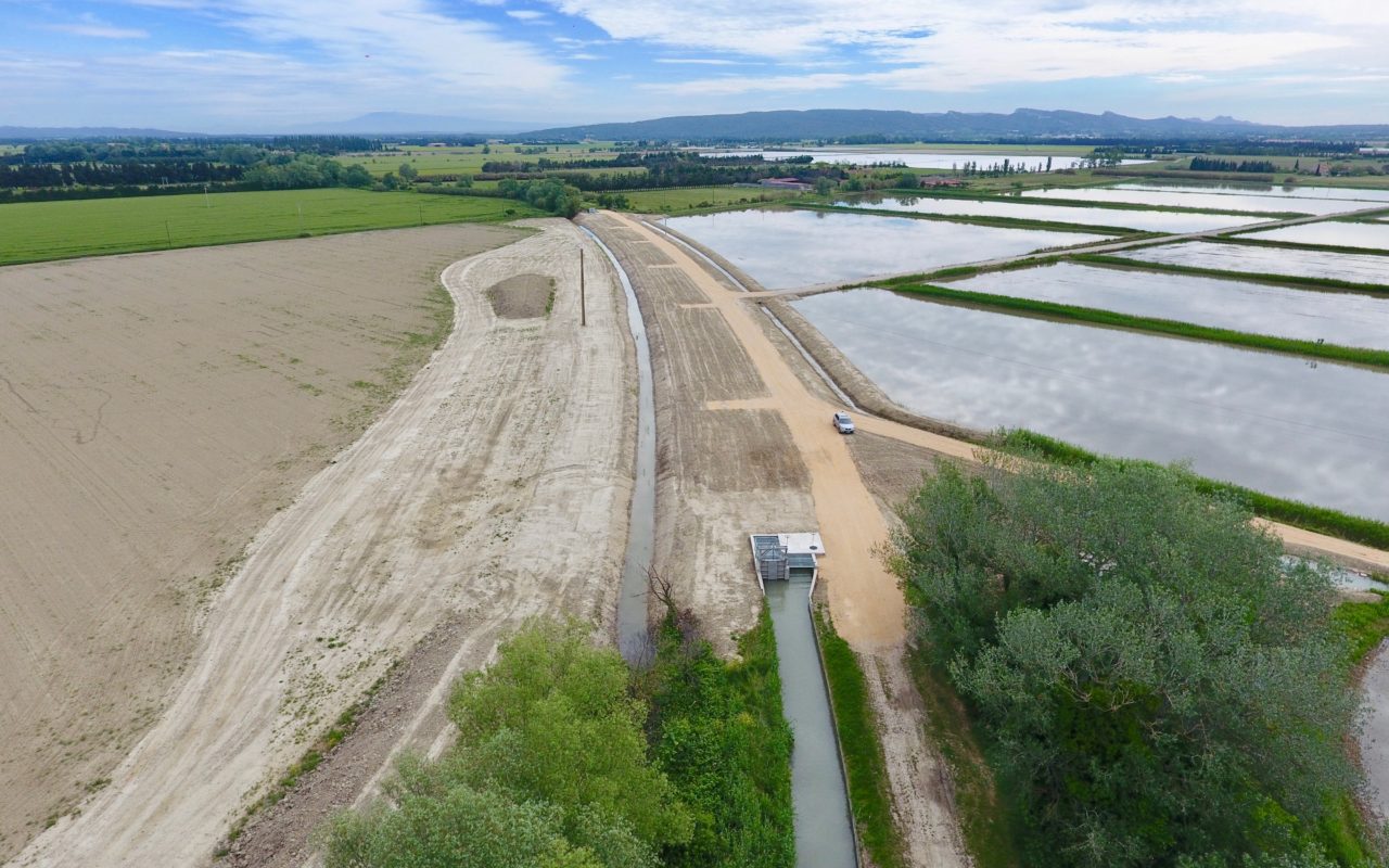 Enfouissement du canal des alpines sur 300 m