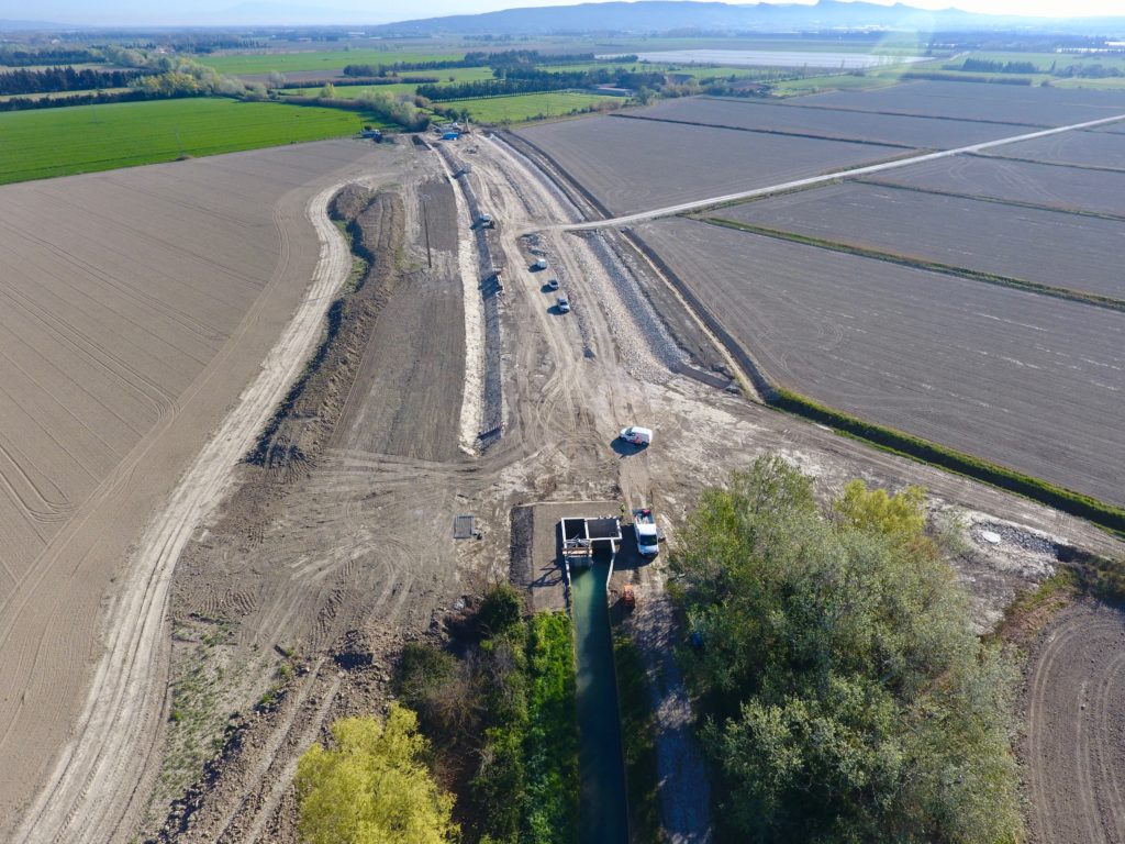 Canal des alpines enterré sur 300 m