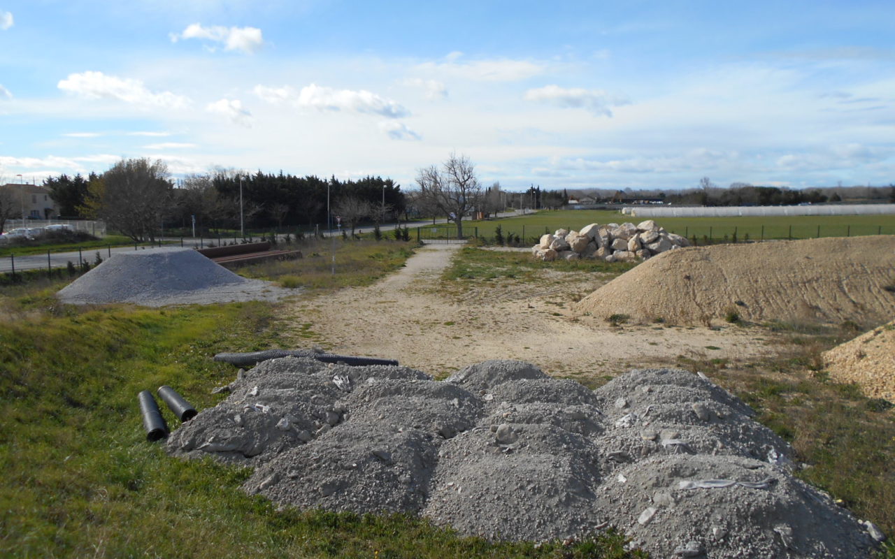 Aires de stockage digue nord