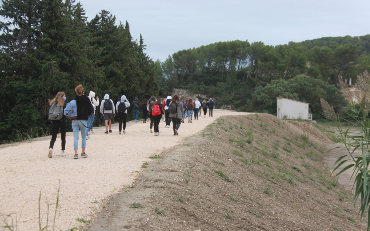 6 octobre 2020 - Visite de la digue des Marguilliers par une classe de lycéens