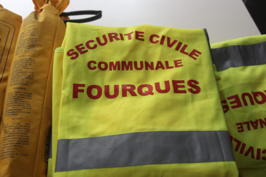 Gilet de la sécurité civile de Fourques