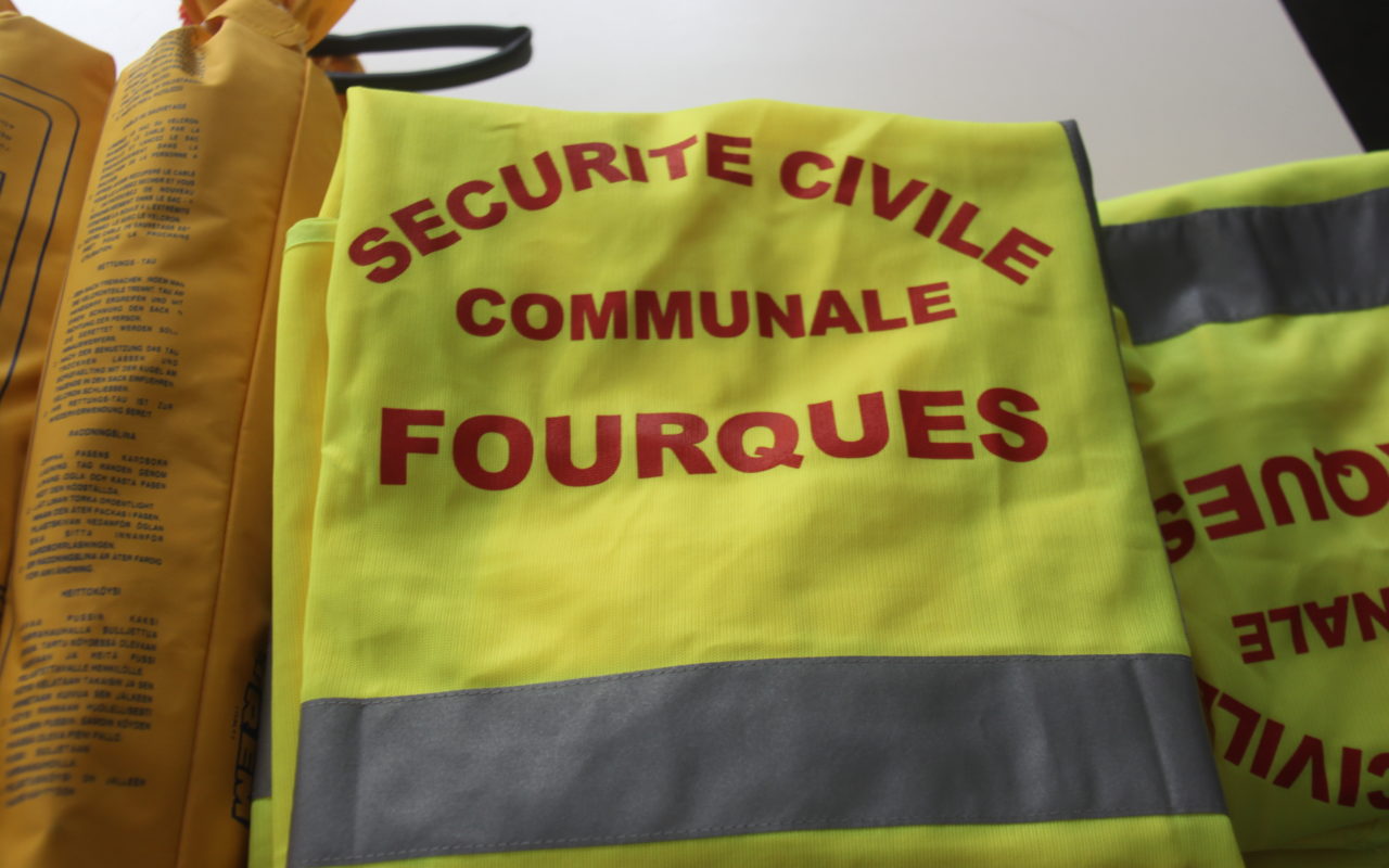 Gilet de la sécurité civile de Fourques