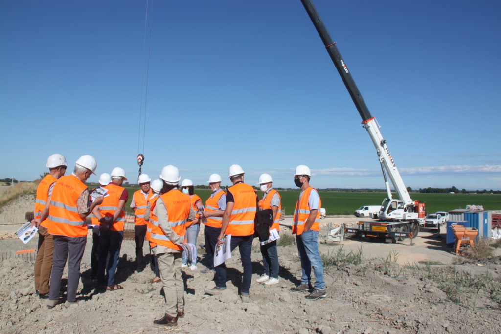 Visite du chantier du siphon du canal du Vigueirat