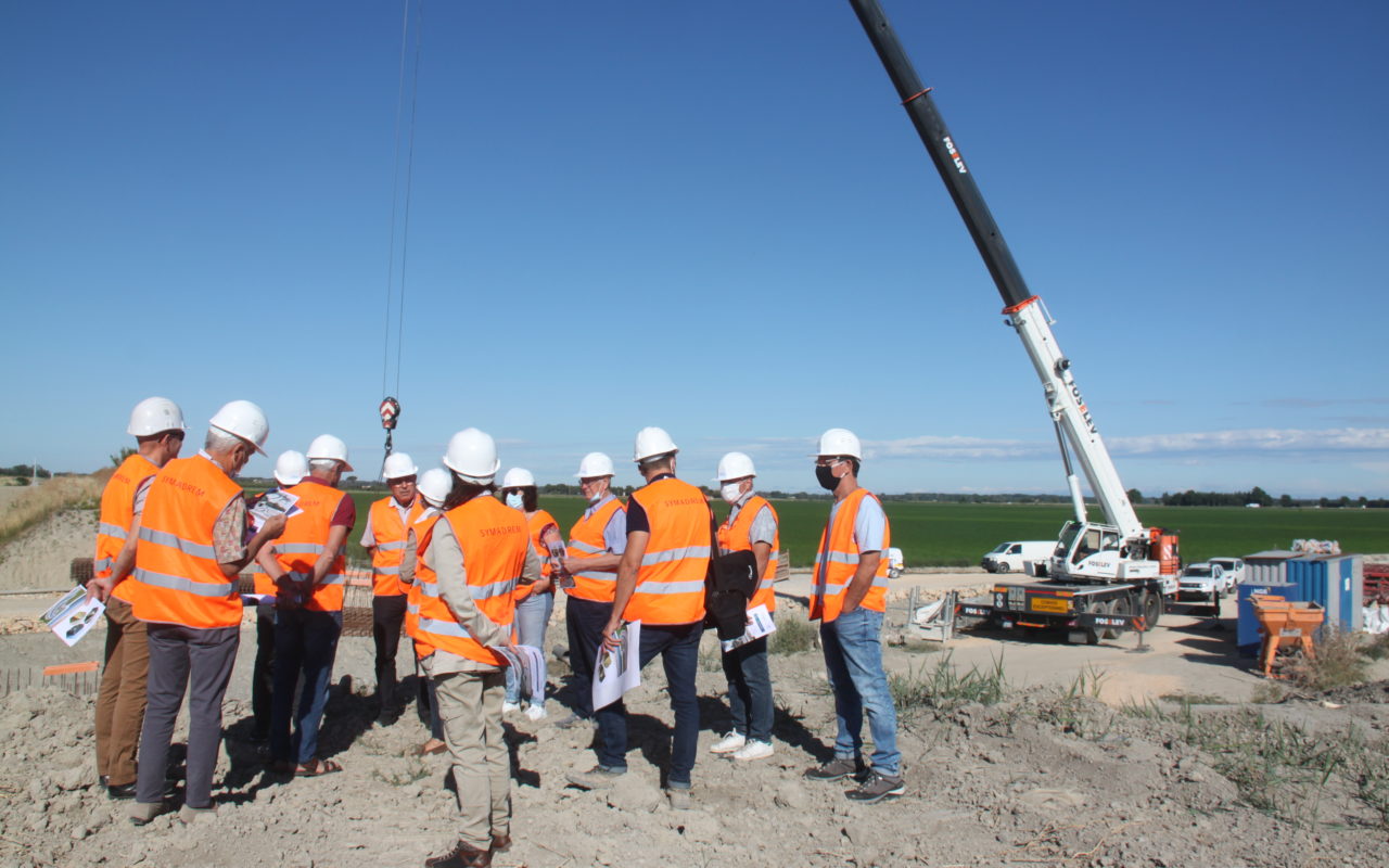 Visite du chantier du siphon du canal du Vigueirat