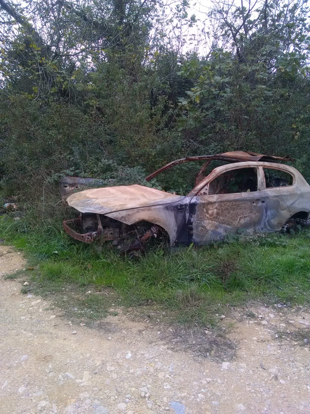 Voiture calcinée