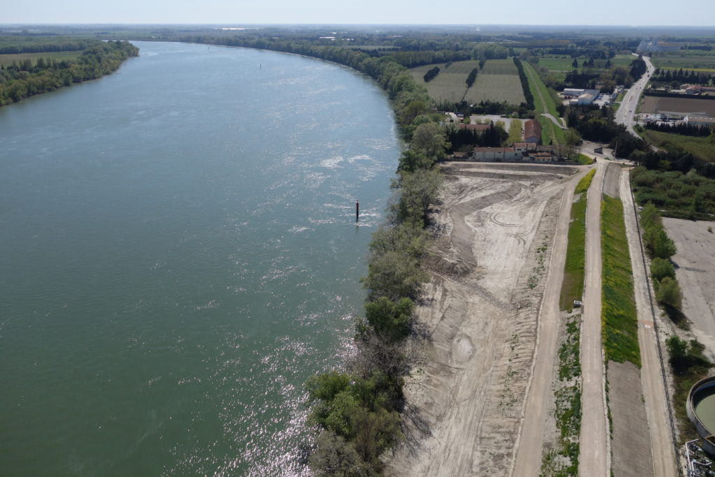 Zone humide des papeteries Étienne en cours de réalisation