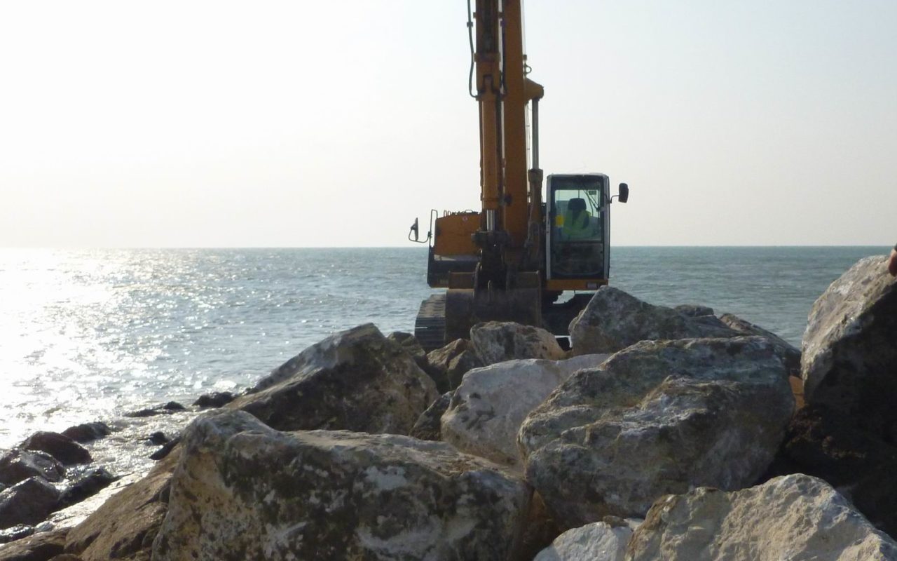 Travaux sur le littoral