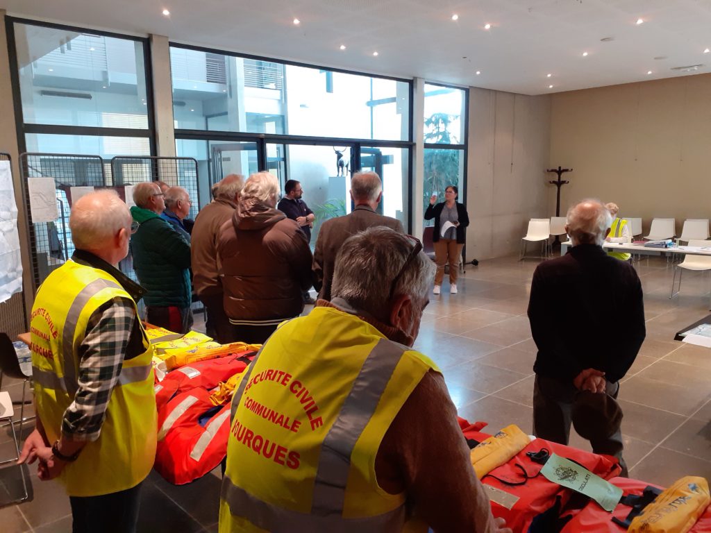 Briefing des équipes de réserve communale de Fourques