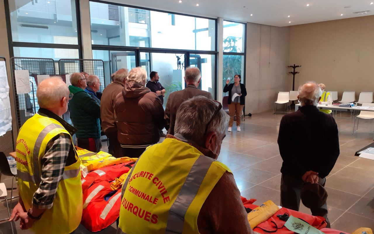 Briefing des équipes de réserve communale de Fourques