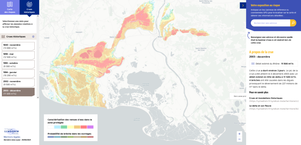 Cartographie interactive des risques