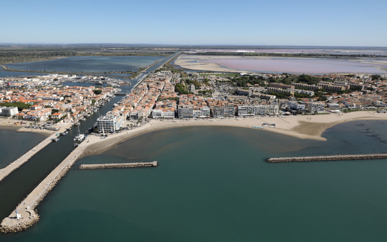 Vue aérienne du Grau-du-Roi